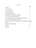 Một số hình thức tổ chức dạy học nâng cao chất lượng toán ở lớp 1 