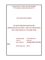 Sử dụng phương pháp sơ đồ trong bài ôn tập tiết 7   địa lí 8, nhằm phát huy tính tích cực của học sinh  