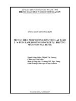 Một số biện pháp hướng dẫn trẻ mẫu giáo 5 6 tuổi làm đồ dùng đồ chơi tại trường mầm non nga hưng 