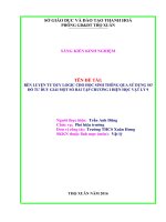 Rèn luyện tư duy logic cho học sinh thông qua sử dụng sơ đồ tư duy giải một số bài tập chương i điện học vật lý 9 