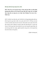 Bổn đạo mới đặt vòng xưng tội xin ý kiến