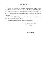 Biện pháp hoàn thiện công tác quản lý nhà nước đối với hoạt động du lịch tại huyện cát hải, thành phố hải phòng 