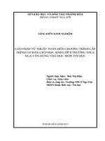 Áp dụng PASCAN để giải một số bài tập toán lớp 8 
