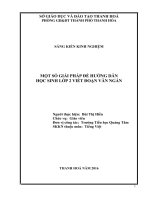 Một số giải pháp để hướng dẫn học sinh lớp 2 viết đoạn văn ngắn 