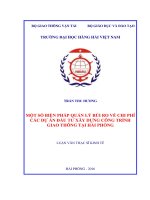 Một số biện pháp quản lý rủi ro về chi phí các dự án đầu tư xây dựng công trình giao thông tại hải phòng 