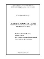 Một số biện pháp giúp trẻ 4 5 tuổi trường mầm non nga hưng học tốt hoạt động âm nhạc 