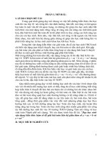 Dạy học sinh vận dụng kiến thức ham số để giải bài toán liên hệ giữa hàm số y= ax+b và y = ax2 