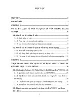 Một số biện pháp hoàn thiện công tác quản lý sử dụng vốn tại công ty cổ phần điện cơ hải phòng 