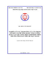 Nghiên cứu sự ảnh hưởng của tải trọng lên kết cấu bê tông được tăng cường bằng vật liệu tổng hợp composite theo phương pháp dán trên bề mặt ngoài 