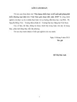 Xây dựng chiến lược và đề xuất giải pháp phát triển thương mại điện tử ở việt nam giai đoạn đến năm 2020 