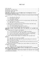 Nâng cao hiệu quả tài trợ dự án tại ngân hàng TMCP đầu tư và phát triển việt nam – chi nhánh hải phòng 