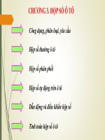 Giao an tính toán kết cấu oto chuong 3