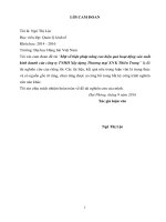 Một số biện pháp nâng cao hiệu quả hoạt động sản xuất kinh doanh của công ty TNHH xây dựng thương mại XNK thiên trang 