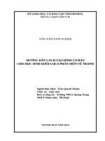 Hướng dẫn cách tạo hình cơ bản cho học sinh khối 6 qua phân môn vẽ tranh  