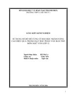 Sử dụng sơ đồ để củng cố bài học nhằm nâng cao hiệu quả trong dạy học phần văn bản thơ môn ngữ văn lớp 12 