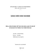 Rèn luyện kĩ năng viết bài văn nghị luận về vấn đề xã hội đặt ra trong tác phẩm văn học  