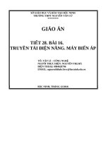 Truyền tải điện năng. Máy biến áp” với vấn đề tiết kiệm năng lượng.