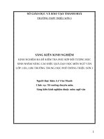 Ra đề kiểm tra phù hợp đối tượng học sinh nhằm nâng cao hiệu quả dạy học môn ngữ văn tại lớp 11b1, 11b6 trường THPT triệu sơn 3 
