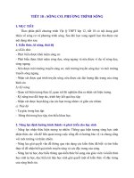 Giáo án thi giáo viên dạy giỏi cấp tỉnh, đổi mới phương pháp.TIET 18 Sóng cơ, Phương trình sóng. song co , phuong trinh song