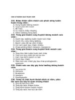 Câu hỏi trắc nghiệm quá trình viêm 