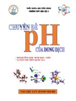 CHUYÊN ĐỀ PH ÔN THI THPT QUỐC GIA VÀ ÔN THI HSG