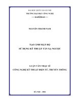Tạo ảnh mật độ sử dụng kỹ thuật tán xạ ngược 