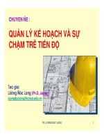 Quản lý kế hoạch và sự chậm trễ tiến độ dự án xây dựng