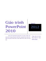 Giáo trình  lý thuyết Powerpoint 2010