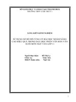 Sử dụng sơ đồ để củng cố bài học nhằm nâng cao hiệu quả trong dạy học phần văn bản văn xuôi môn ngữ văn lớp 11 