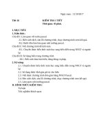 kiểm tra 1 tiết tin học lớp 8 tiết 16