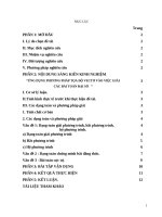 Ứng dụng phương pháp tọa độ véc tơ vào việc giải các bài toán đại số 