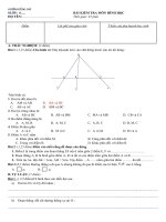 kiểm tra 45 phút toán hình sẽ ra