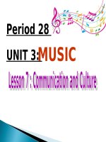 Unit 03. Music. Lesson 7. Communication and Cuture