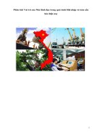 Phân tích vai trò của nhà lãnh đạo trong quá trình hội nhập và toàn cầu hóa hiện nay