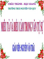 Bài 6. Miêu tả và biểu cảm trong văn bản tự sự