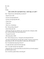 Đề cương ôn tập kiểm tra 1 tiết địa lý 7 lần 1