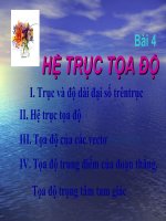 Chương I. §4. Hệ trục toạ độ