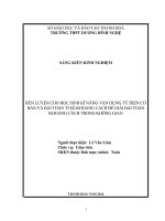 Rèn luyện cho hoc sinh kĩ năng vận dụng các tứ diện cơ bản và kết hợp với bài toán tỉ số khoảng cách để giải một số bài toán tìm khoảng cách 