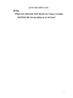 Phân tích chiến lược kinh doanh của công ty cổ phần MAYHAI đối với sản phẩm áo sơ mi nam