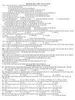 15 đề thi động học chất điểm vật lý 10