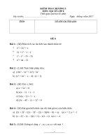 Đề + ĐA KT chương 1 đại 8