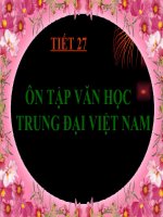 Tuần 8. Ôn tập văn học trung đại Việt Nam