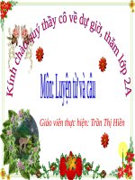 Tuần 7. MRVT: Từ ngữ về các môn học. Từ chỉ hoạt động