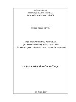 Đặc điểm ngôn ngữ pháp luật qua bộ luật dân sự bằng tiếng hán của trung quốc và bằng tiếng việt của việt nam 