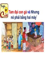 Tuần 8. Tam đại con gà