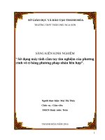 Sử dụng máy tính cầm tay tìm nghiệm của phương trình vô tỉ bằng phương pháp nhân liên hợp 