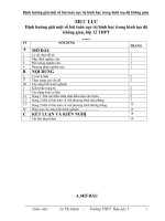 Định hướng giải một số bài toán cực trị hình học trong hình tọa độ không gian, lớp 12 THPT 