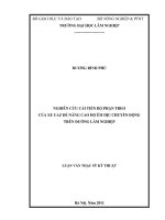 Nghiên cứu cải tiến bộ phận treo của UAZ để nâng cao độ êm dịu chuyển động trên đường lâm nghiệp 