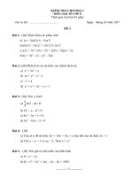 Đề + ĐA KT chương 1 đại 8