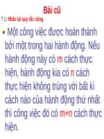Chương II. §1. Quy tắc đếm